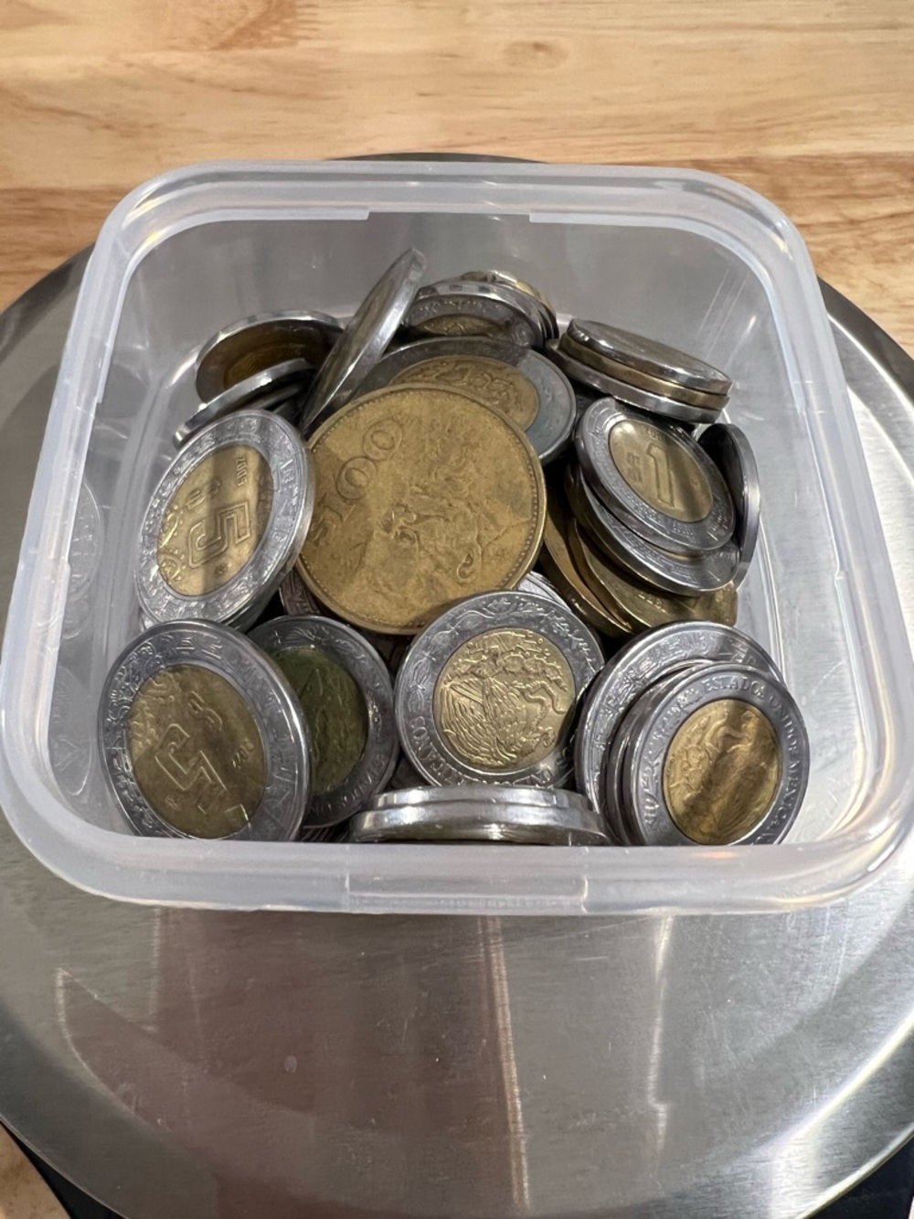 Heavy lot of Mexican coins